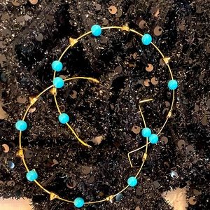 Stella and dot Madison turquoise earrings